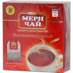 Meri Chai. Черный чай карт.упаковка, 100 пак.