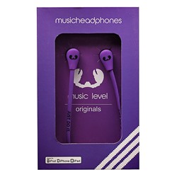 Проводные наушники внутриканальные ML-200 (повр.уп.) Jack 3,5  (purple)