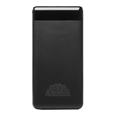 Внешний аккумулятор SKYDOLPHIN SP28 (повр. уп) 10000mAh Micro/Type-C/USB*2 (black)