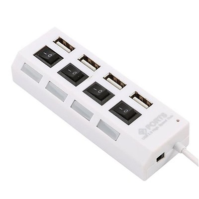 Хаб USB - HUB01 4USB (white)