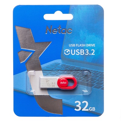 Флэш накопитель USB 32 Гб Netac UM2 3.2 (red)