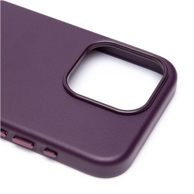 Чехол-накладка ORG SM002 экокожа SafeMag для "Apple iPhone 15 Pro" (mulberry)