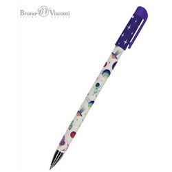 Ручка шариковая 0.5 мм "HappyWrite. Космос" синяя 20-0215/61 Bruno Visconti