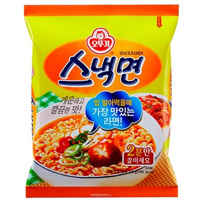 Лапша б/п Снэк рамен Snack ramen со вкусом говядины Оттоги/Ottogi, Корея 108 г. Срок до 31.07.2024.Распродажа