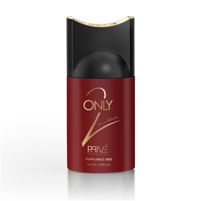 Дезодорант-спрей Prive ONLY 2 POUR FEMME Парфюмированный для женщин со сладким фруктовым ароматом, 250 мл.