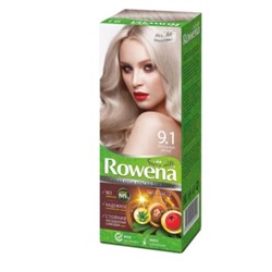 Rowena soft silk Стойкая крем-краска для волос тон 9.1 пепельный блондин