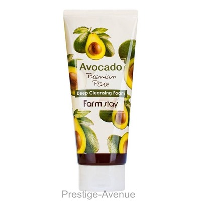 Пенка для умывания Farm Stay Avocado Premium Pore с экстрактом авокадо 180мл