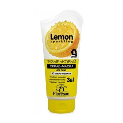 Ф-356 LEMON SPARKLING Пузырьковая Маска-скраб 150 мл