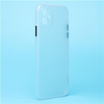 Чехол-накладка - PC091 для "Apple iPhone 11" (matte transparent/white) (232336)