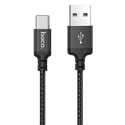 Кабель USB - Type-C Hoco X14 Times Speed (повр. уп)  100см 3A  (black)