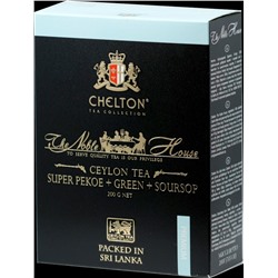 CHELTON. Благородный дом. Черный и зеленый чай с саусепом 200 гр. карт.пачка