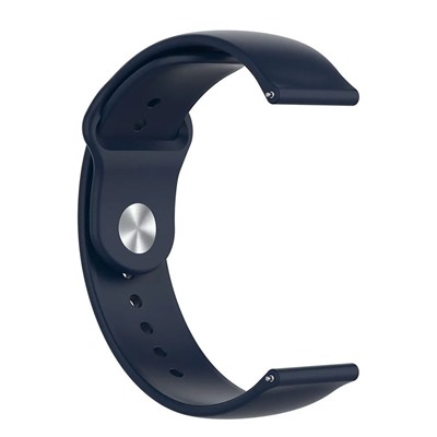 Ремешок - WB34 Sport Band силикон на кнопке Универсальный 20мм (dark blue)