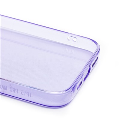 Чехол-накладка - SC344 для "Apple iPhone 15 Pro Max" (transparent/violet) (232004)