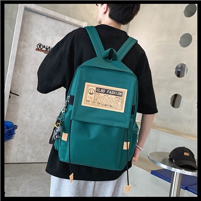 Набор рюкзак из 4 предметов, арт Р131, цвет: 822 зелёный