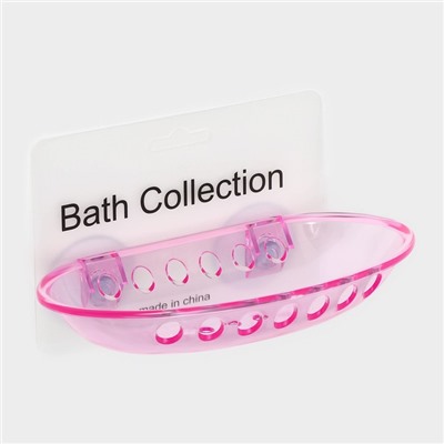 Мыльница на присосках Bath Collection, пластик, 15,5×9,5×3 см, цвет МИКС
