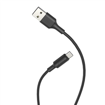 Кабель USB - Type-C Hoco X25  100см 2A  (black)