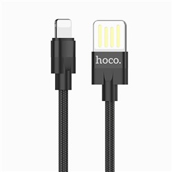 Кабель USB - Apple lightning Hoco U55 Outstanding (повр. уп)  120см 2,4A  (black)