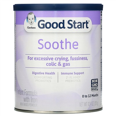 Gerber, Good Start, Soothe, детская смесь с железом, от 0 до 12 месяцев, 351 г (12,4 унции)