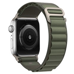 Ремешок - ApW27 Alpine Loop Apple Watch 42/44/45/49 mm текстиль (green)