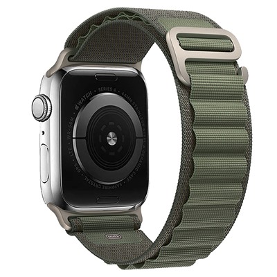 Ремешок - ApW27 Alpine Loop Apple Watch 42/44/45/49 mm текстиль (green)