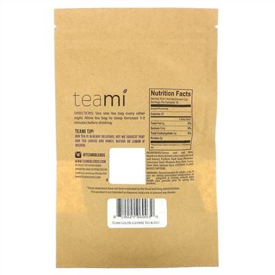 Teami, Colon Tea Blend, 15 Tea Bags, 1 oz (30 g)