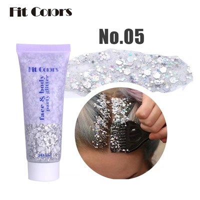 Fit Colors Набор глиттеров для лица, тела и волос Party Glitter