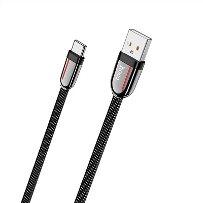 Кабель USB - Type-C Hoco U74  120см 3A  (black)