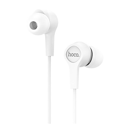 Проводные наушники с микрофоном внутриканальные Hoco M50 Daintiness universal Jack 3,5  (white)