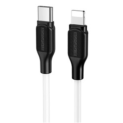 Кабель Type-C - Apple lightning Borofone BX42 PD 20W 100см 3A  (white)