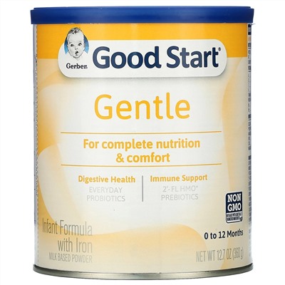 Gerber, Good Start, Gentle, детская смесь с железом, от 0 до 12 месяцев, 360 г (12,7 унций)