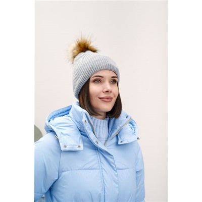 Куртка женская зимняя "Лео" голубой