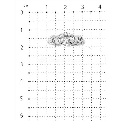 Серьги из серебра с фианитами родированные 925 пробы С1719р200