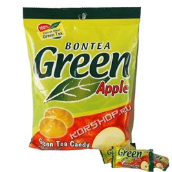 Конфеты-леденцы с зеленым чаем Яблоко Bontea, 150 гРаспродажа