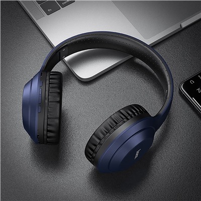 Bluetooth-наушники полноразмерные Hoco W30 (повр. уп.) (blue/black)