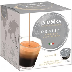 Кофе в капсулах Gimoka Dolce Gusto Espresso Deciso (DG) 16кап/уп