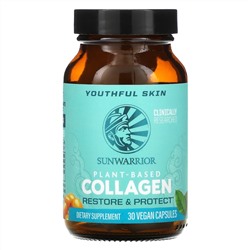 Sunwarrior, Plant-Based Collagen, Restore & Protect, 30 Vegan Capsules