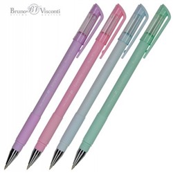 Ручка шариковая 0.5 мм "EasyWrite Zefir" синяя (4 цвета корпуса) 20-0206 Bruno Visconti