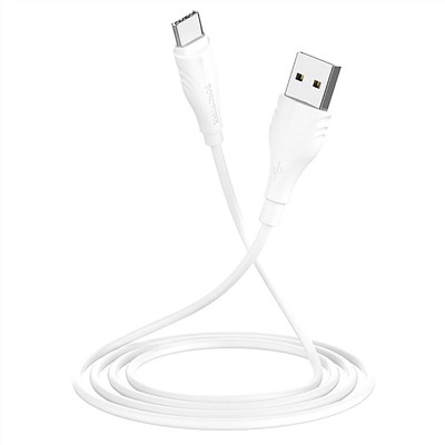 Кабель USB - Type-C Borofone BX18  200см 3A  (white)