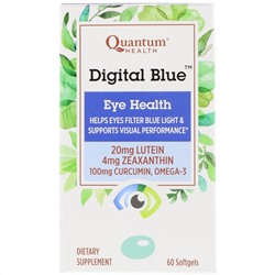 Quantum Health, Digital Blue, Eye Health, 60 Softgels