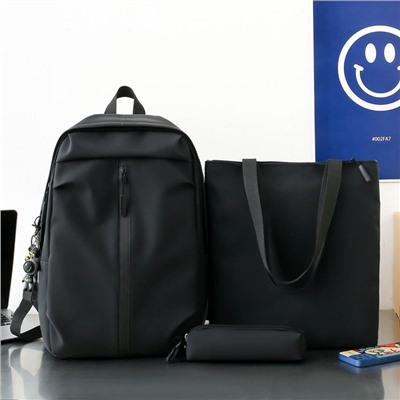 Набор рюкзак из 3 предметов, арт Р133, цвет: чёрный