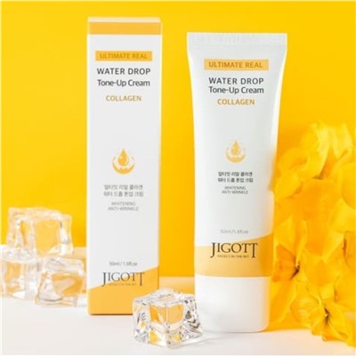 Jigott Омолаживающий крем с коллагеном / Ultimate Real Collagen Water Drop Tone Up Cream, 50 мл