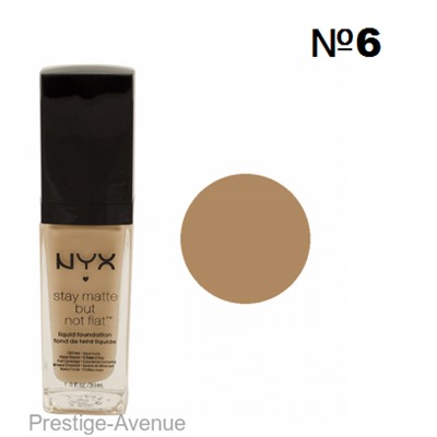 Тональный крем NYX Stay Matte But not Flat 30 мл (стекло)