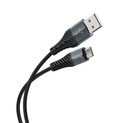 Кабель USB - Type-C Hoco X38 Cool Charging  100см 3A  (black)