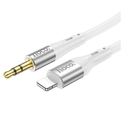 Кабель Lightning - 3.5mm Hoco UPA22 silicone  100см   (white)