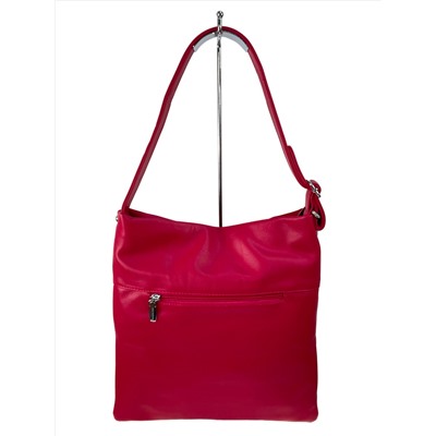Женская сумка из искусственной кожи цвет ярко розовый