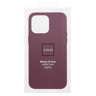 Чехол-накладка ORG SM002 экокожа SafeMag для "Apple iPhone 16 Plus" (mulberry) (234506)