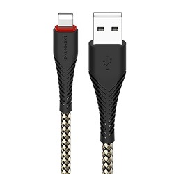 Кабель USB - Apple lightning Borofone BX25 Powerful  100см 2,4A  (black)