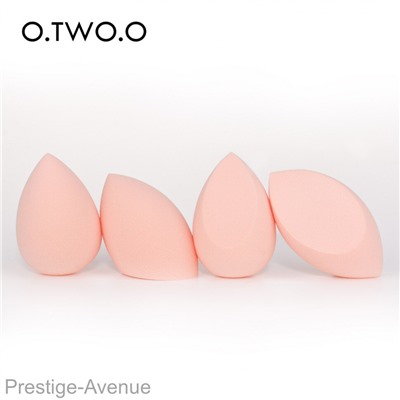 Набор спонжей O.TWO.O Flawless Memory Beauty Blendes Set 4 шт. (Розовый)