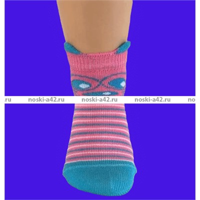 ЦЕНА ЗА 5 ПАР: ЮстаТекс носки детские 3с5 с ушками