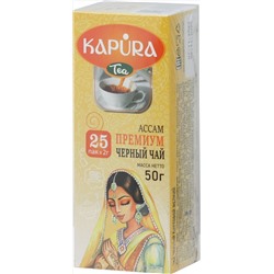 KAPURA. Черный чай карт.упаковка, 25 пак.